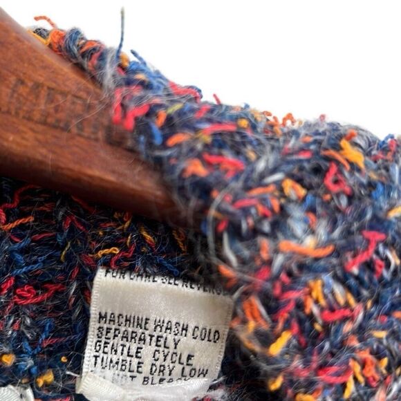 Fitting Image Wool Blend Melange High Neck Pullover Sweater Multicolor 22/24 - Picture 5 of 6